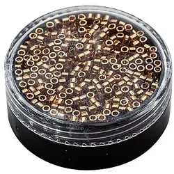 Miyuki-Perlen, gold-metallic, 2,2 mm Ø, 4 g