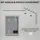 Homcom Badspiegel mit LED-Leuchte, 70 x 50 cm Silber