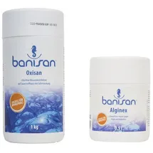 Banisan Oxisan 1 Kg Aktivsauerstoffgranulat + Alginex Algendesinfektion 0,5 L Für Whirlpools - Banisan