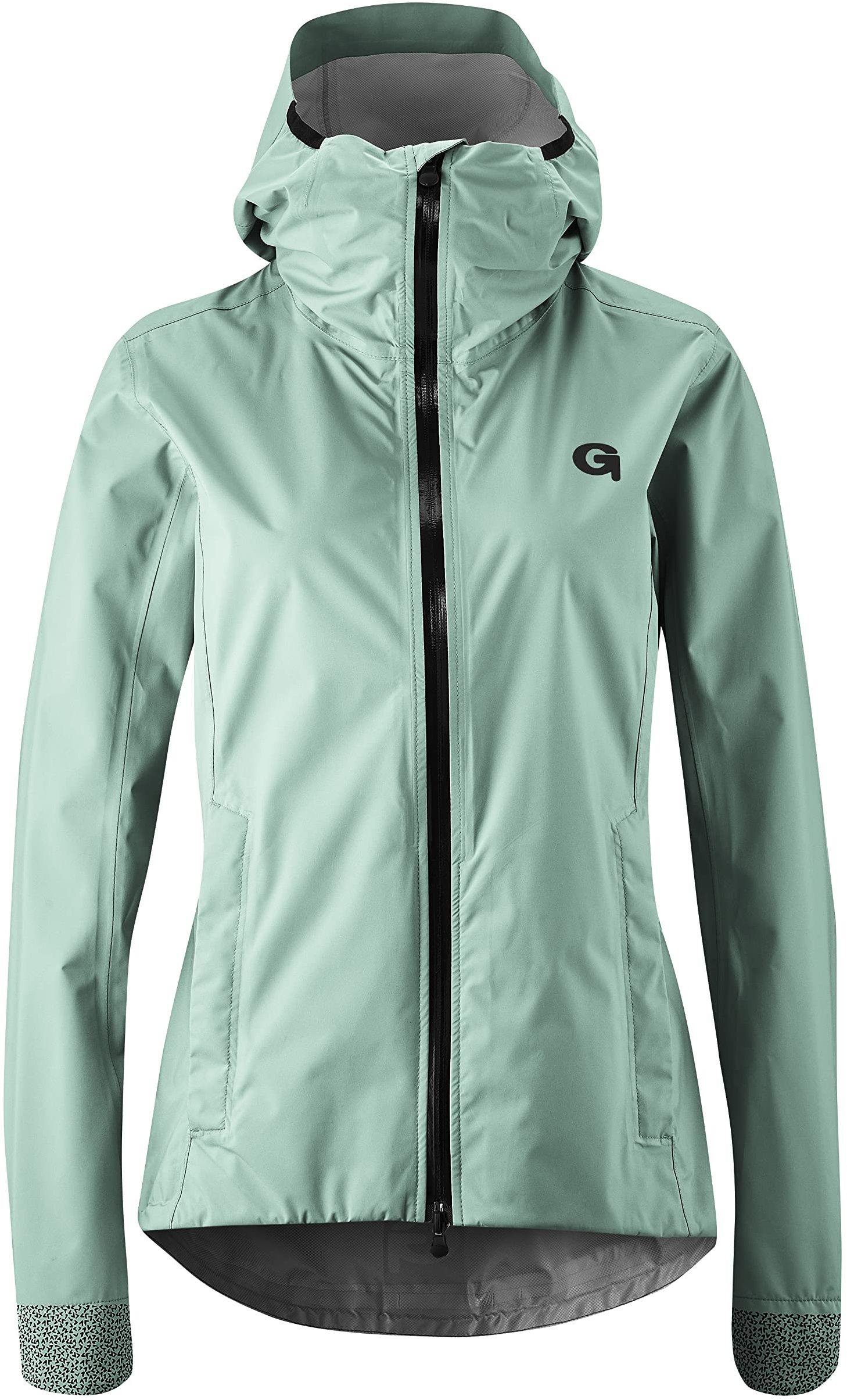 Gonso Damen Regenjacke Sura Plus, Fahrradjacke mit Kapuze, wasserdichte Radjacke