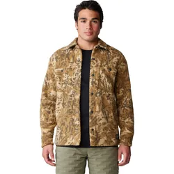 Mountain Hardwear Hicamp Fleece Shacket corozo nut forests floor print (240) XL