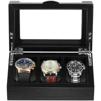 Rothenschild Uhrenbox RS-2375-3-OAK für 3 Uhren schwarz
