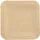 Papstar Bambus-Teller eckig 10 St. Beige