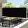 furnicato Seitenmarkise 600 x 160 cm Schwarz Polyester