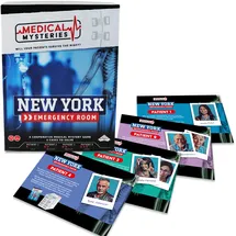 TOMY Medical Mysteries Ermittlungsspiel - Kooperatives Spiel mit 4 Fällen zum Lösen - Wird Ihr Patient die Nacht überleben - Individuell, Date Night und Partyspiel für Erwachsene