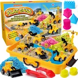 Magic Sand Für Kinder – Spielsand with 1800g Magic Sand Sensorisch Sandspielzeug Spielsand für Jungen Mädchen Alter 3 4 5 6 7+ Jahre Alt