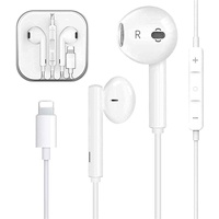 WONSUN In-Ear-Kopfhörer für iPhone, mit kabelgebundenen Kopfhörern, magnetisch, kabelgebunden, mit Mikrofon und Lautstärkeregler, kompatibel mit iPhone 11/12/8/7/X/XR/XS, unterstützt alle iOS