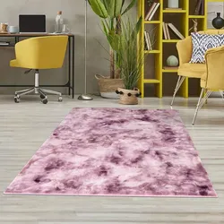 Hochflor-Teppich CARPET CITY "TOLEDO500", pink, B:80cm H:27mm L:150cm, Polyester, Teppiche, besonders weich, 3D-Effekt, Uni-Farben