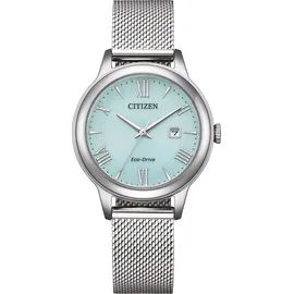 Citizen Damen Solaruhr mit hellblauem Zifferblatt aus Edelstahl