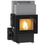 Edilkamin wasserführender Pellet Kamineinsatz | IDROPELLBOX H 30 | 27 kW
