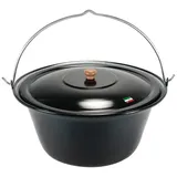 Grillplanet Holzkohlegrill Gulaschkessel 22 Liter schwarz
