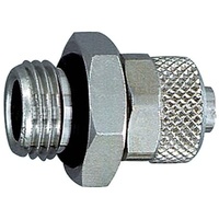 Riegler Gerade Einschraubverschraubung, O-Ring, M5 a., für Schlauch 6/4