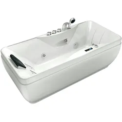 AcquaVapore Whirlpool Vollausstattung Pool Badewanne Wanne W49H-TH-PL 170x80cm mit Heizung