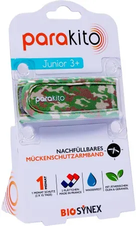 Parakito Mückenschutzarmband Nachfüllbar Junior Camouflage 1 Stück