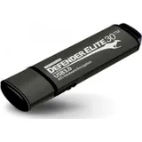 Kanguru 256GB Defender Elite30 Encrypted USB 3.0 Flash Drive Farbe - 256 GB (128 GB, USB-A), USB Stick, Schwarz