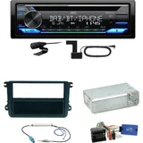 JVC KD-DB922BT Bluetooth DAB Einbauset für Beetle Jetta Sharan Tiguan T5