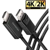AXAGON DisplayPort-Kabel 1,8 m Schwarz
