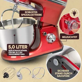 Proficook PC-KM 1197 rot/edelstahl