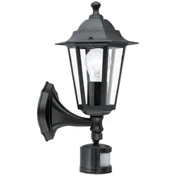 Licht-Erlebnisse Wandaußenleuchte LATERNA 4 in schwarz