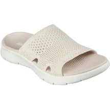SKECHERS Damen Go Walk Flex Elation Schiebe-Sandalen, Natürlich, 39 EU