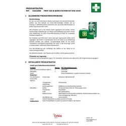 Erste Hilfe- und Verbrennungsstation CEDDERROTH 51011008