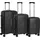 Daniel Ray Travel Castlemaine Koffer-Set 3-tlg. schwarz