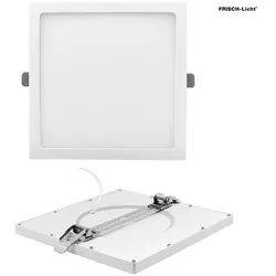 Frisch-Licht LED Einbau-Sanierungs-Downlight, IP40, quadratisch, opal, DALI dimmbar, weiß, 20.5cm, 18W 4000K 1500lm FL-SQDL2453A.1584DA