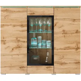 INOSIGN »Vera« Highboard mit 4 Türen, 9 Fächern, verglasten Türen