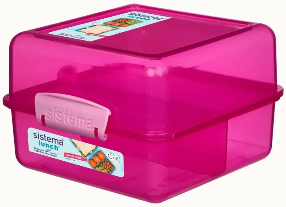 Sistema 31735 Lebensmittelaufbewahrungsbehälter Rechteckig Box 1,4 l Pink 1 Stück(e)