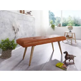 FineBuy Schuhbank 117 x 51 x 117 cm Sitzbank / Braun
