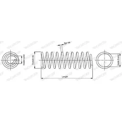 Monroe Fahrwerksfeder [Hersteller-Nr. SP0382] für Subaru