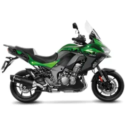 LeoVince SLIP-ON Edelstahl SBK NERO für KAWASAKI VERSYS 1000