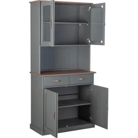 Interlink Buffet Luzerna 90 x 191 x 45 cm Braun/Grau