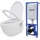 vidaXL Hänge-Toilette mit WC-Sitz Weiß