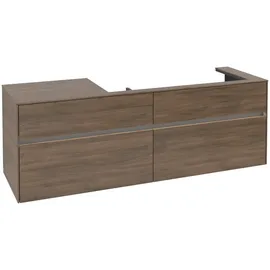 Villeroy & Boch Waschbeckenunterschrank Collaro 4 Auszüge 160 x 54,8 x 50 cm Arizona Oak