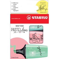 STABILO, Marker, BOSS MINI Pastellove Textmarker (Pastel, 3, 5 mm)