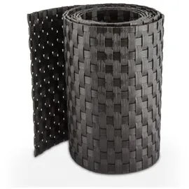 Tams Sichtschutzstreifen 255 x 19 cm Dunkelbraun Polyethylen