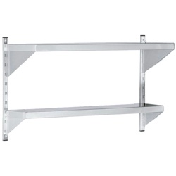 Metallwandregal 2 regale (1 tiefe 400, 1 tiefe 250) - 1000x400x600 mm - 31024200 Eurast