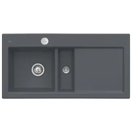 Villeroy & Boch Subway 60 flat links graphite + Excenterbetätigung