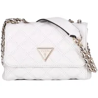 GUESS Umhängetasche Giully Mini 2 Comp.Convertible Flap white