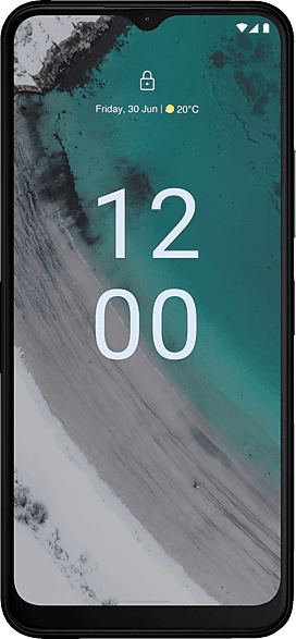 Nokia C32 6,5″ Smartphone mit 3 Tagen Akkulaufzeit, 50/8MP Kameras, IP52 Zertifiziert, 3/64 GB Speicher, seitlicher Fingerabdrucksensor und Gesichtserkennung, Android 13 — Grau