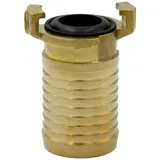 stabilo-sanitär Stabilo Sanitär Schlauchadapter Messing Schlauchtülle 1 1/2 Zoll 40mm mit GK-Kupplung goldfarben