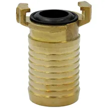 stabilo-sanitär Stabilo Sanitär Schlauchadapter Messing Schlauchtülle 1 1/2 Zoll 40mm mit GK-Kupplung goldfarben