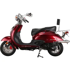 Alpha Motors Mofaroller Firenze 50 ccm 25 km/h, weinrot