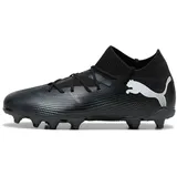 Puma Future 7 Match FG/AG Jr Soccer Shoe, Black White, 29 EU