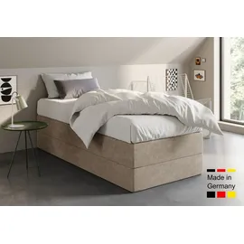 home collective Boxspringbett 90 x 200 cm H2 Beige