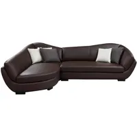 CAIPI 5-Sitzer Ecksofa aus Büffelleder - braun - Linkes Ecksofa von Pascal Morabito - Bronze