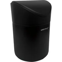 Kinghoff Stahl-Mini-Abfalleimer Kinghoff Kh-1813 Für Den Tisch - Schwarz