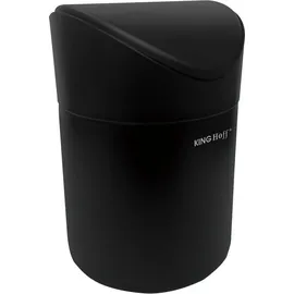Kinghoff Stahl-Mini-Abfalleimer Kinghoff Kh-1813 Für Den Tisch - Schwarz