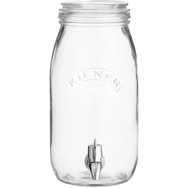 Kilner Getränkespender 3 Liter Einmachglas mit Glasdeckel und Zapfhahn
